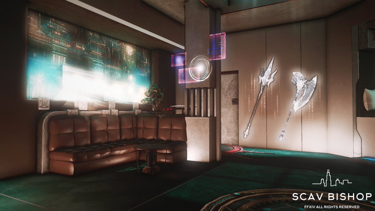 Cyberpunk build I did last year, sadly house is demolished.

The door is inspired by Uncle Vanzel’s Cyberpunk door break it down.

#FFXIVHousing #FinalFantasyXIV  #ff14 #ff14ハウジング #FFXIV #HousingEden