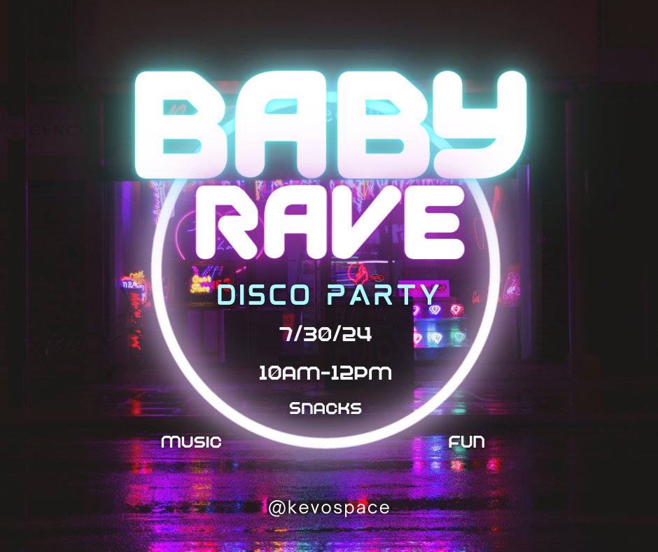 TheSpaceSD's tweet image. 👶🎧 BABY RAVE ALERT! 🎉🕺
Tiny tots, it's time to boogie! Join us @KevoEventSD for the cutest dance party in San Diego.
🍼 Kid-friendly beats 🌈 Sensory play areas 😎 Cool parents welcome
Tickets going fast! Grab yours: Link in bio
#BabyRave #SDKids #TinyDancers