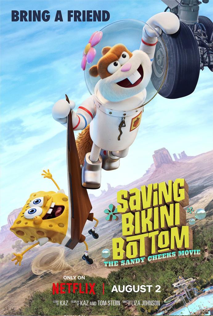 De SpongeBob-film Saving Bikini Bottom: The Sandy Cheeks Movie is vanaf 2 augustus 2024 te zien op Netflix België