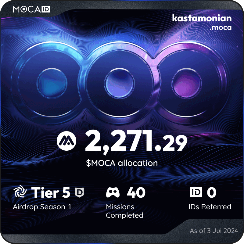 BigTradeCrypto's tweet photo. #Mocalized by $MOCA 👁
I claimed 2271.29 $MOCA from the @Moca_Network Moca ID airdrop! Claim yours here ➡ https://t.co/rNbuoM0SeF  $MOCA! https://t.co/xnCByf6E3V