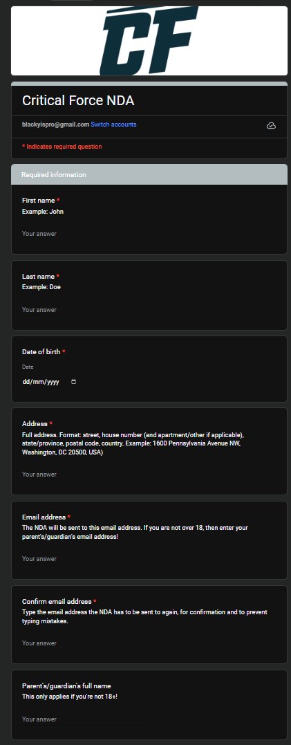 GhostBTH's tweet image. Rahhh! NDA looking spicy.
forms.gle/U7MMJRgrAq9S6a…