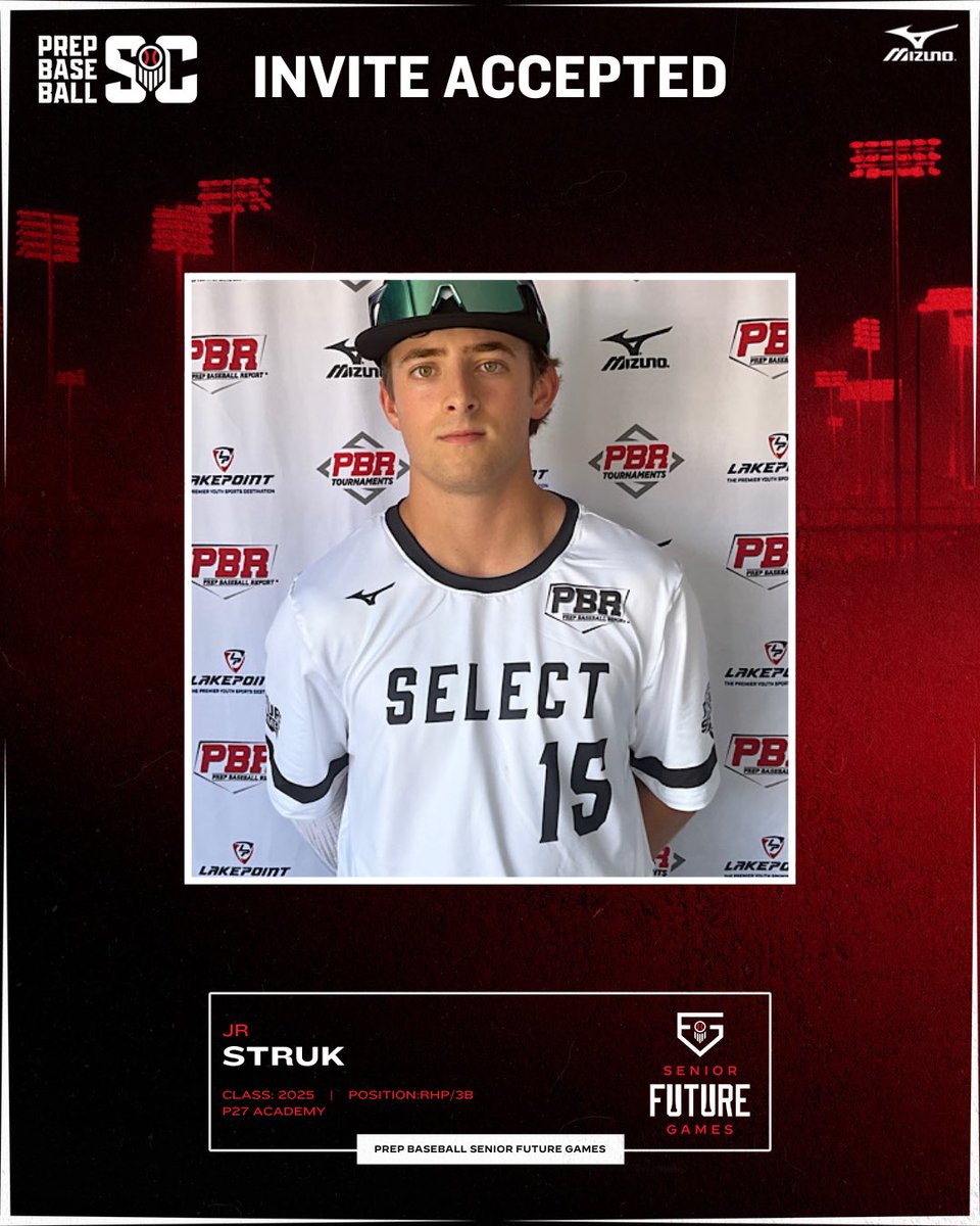 Prep Baseball South Carolina (@prepbaseball_sc) on Twitter photo 🚨INVITE ACCEPTED🚨
‘25  JR Struk will join #TeamSoutheast for the #PBSFG24
<a href="/struk_jr/">JR Struk</a> <a href="/P27Blacksmiths/">P27 Academy</a> 🚨INVITE ACCEPTED🚨
‘25  JR Struk will join #TeamSoutheast for the #PBSFG24
<a href="/struk_jr/">JR Struk</a> <a href="/P27Blacksmiths/">P27 Academy</a>