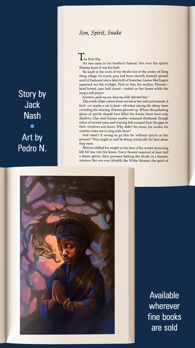 galaxypress's tweet photo. “Son, Spirit, Snake” by #JackNash, art by #PedroN. More at https://t.co/2zhL5eMD1e
Now published in #LRonHubbard Presents #WritersOfTheFuture Volume 40, available nationwide at https://t.co/p0xvR4GOVV.
#WOTF40 #SpeculativeFiction #GalaxyPress #BookLaunch https://t.co/iOilH3Hr6n