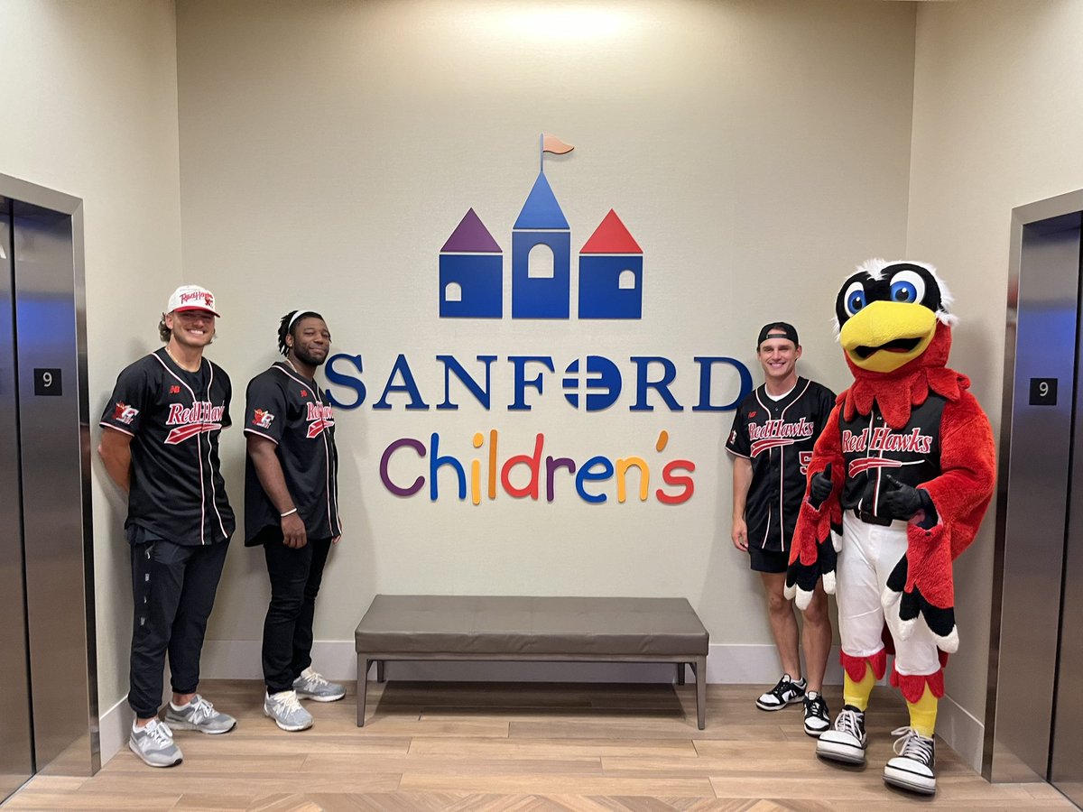 FMRedHawks's tweet photo. Thank you Sanford Children’s for having us out this morning! https://t.co/6ff062lZ7n