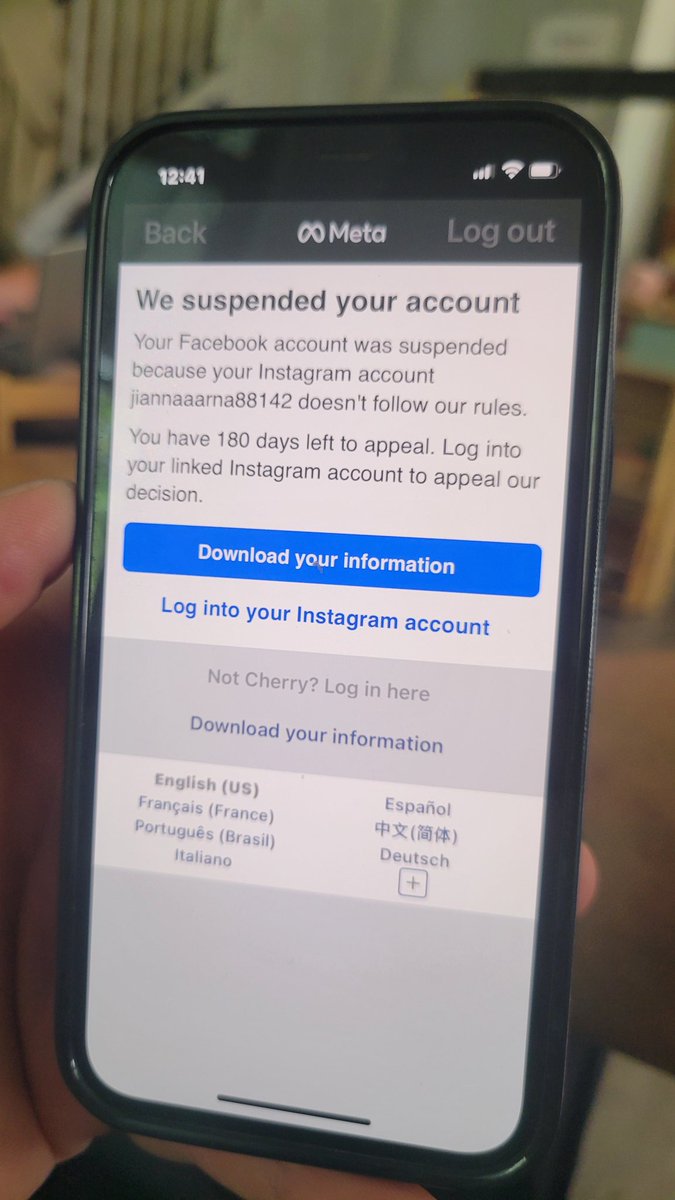 UncleJonsSoap's tweet photo. Hey @facebook any way you can help with this? It's total crap that someoycan create a fake Instagram account and then get my wife's Facebook account suspended. There's no recourse either! No links. Can't login to access the help section. Nothing! Years of pictures, contacts... https://t.co/zi1fypN0zD