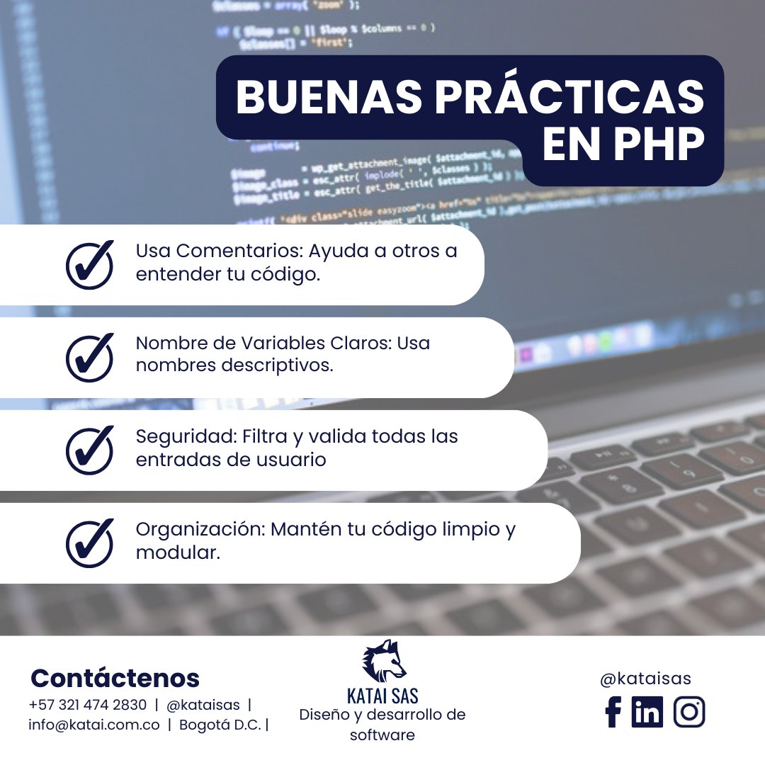 Mantén tu entorno de desarrollo PHP actualizado para aprovechar las últimas mejoras y parches de seguridad
