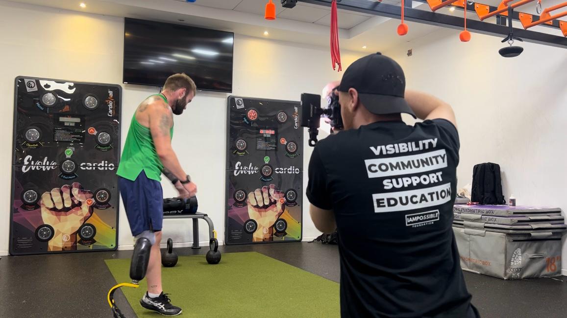 It was awesome joining <a href="/Jganeparapower/">Jamie Gane - Adaptive Athlete</a> for a workout yesterday 🤘we can't wait to share more! #adaptivefitness #limbdifference
