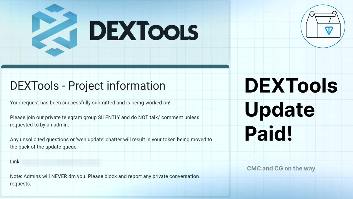 tontoolkit's tweet image. A warm welcome to our $TONT community members. Keep sharing and spreading the word!

Together we&apos;ll transform the TON blockchain for better. Token-gate for the utility is being built, expect a string of updates tonight.

Project socials information will be updated shortly to the…