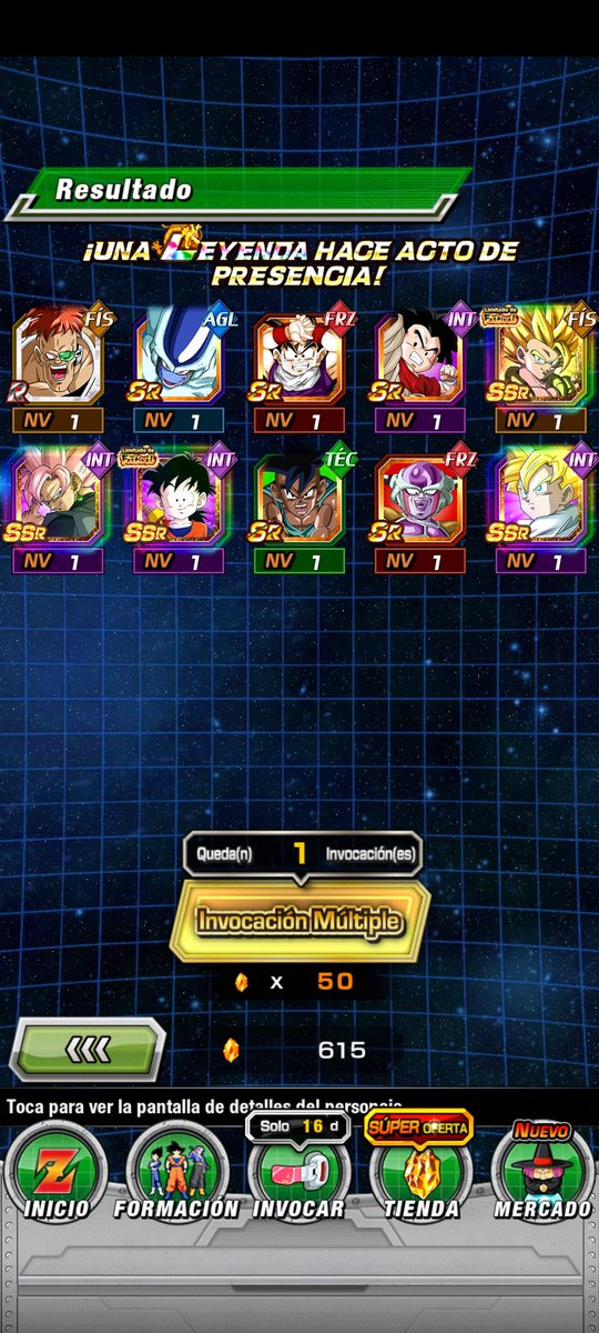 Josee_Loyaa's tweet photo. @dsimons_ En mi segunda tirada salió junto a Gohan y dos LRs https://t.co/gbj11LEK5O