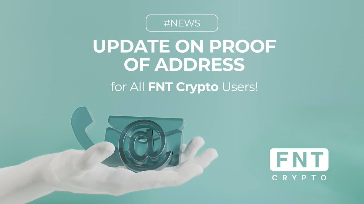 fntcrypto_io's tweet photo. 📁If you haven't uploaded your Proof of Address (POA), please do so now. Acceptable documents:
-Bank statement
-Utility bill
-Tax letter
-Authority certificate

📄The document must include your name, address, and be dated within the last three months
#FNTCrypto #proofofaddress https://t.co/EDQumIUMdU