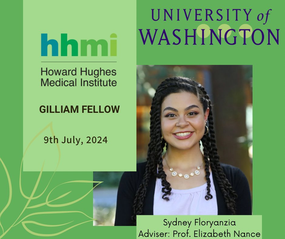 neurochemequeen's tweet image. So excited to join the HHMI Gilliam community!! 🌱 It is such an honor to be recognized with my PI Dr. Elizabeth Nance among other fantastic scholar leaders. Congratulations to the other new fellows and I’m looking forward to meeting everyone!