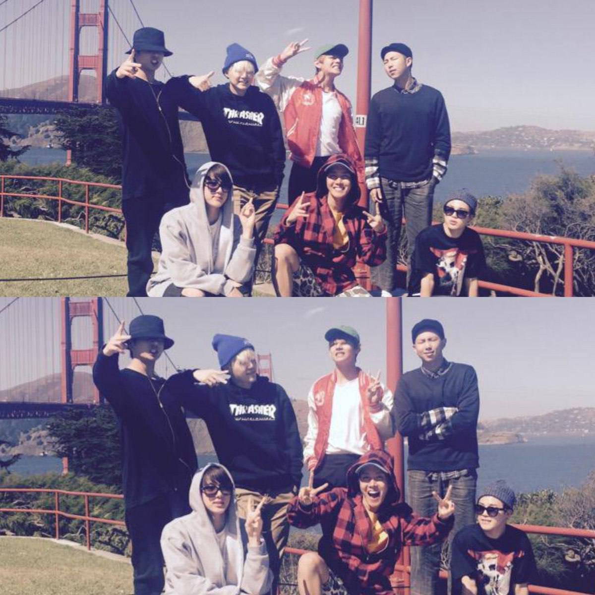 ARMYS_emacao's tweet photo. 📸 A foto da carta do Hobi é de 2015! Eles estavam na ponte Golden Gate em São Francisco, Califórnia!
#11THARMYDAY #HappyBirthdayARMY
#BTSARMY  @ARMYS_emacao

©ARMYS_emacao
©Weverse
©newsINARMY
🔥Nao retire os créditos
Entre no nosso canal:https://t.co/nQ2Jsx0EtJ https://t.co/8MiMhXAwxp