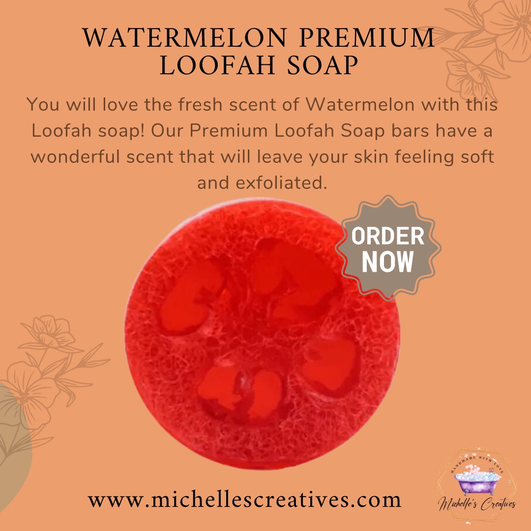 hellomichelles1's tweet photo. 🌟 Imagine this: You're transported to the ultimate chill zone, surrounded by unstoppable summer vibes. ☀️ Our Watermelon Premium Loofah Soap? It's like a turbo boost for your senses, leaving you completely refreshed and pumped up! 🍉🌴

Checkout now!🛒
https://t.co/aTYg4kuby8 https://t.co/kc3kNjd4vL