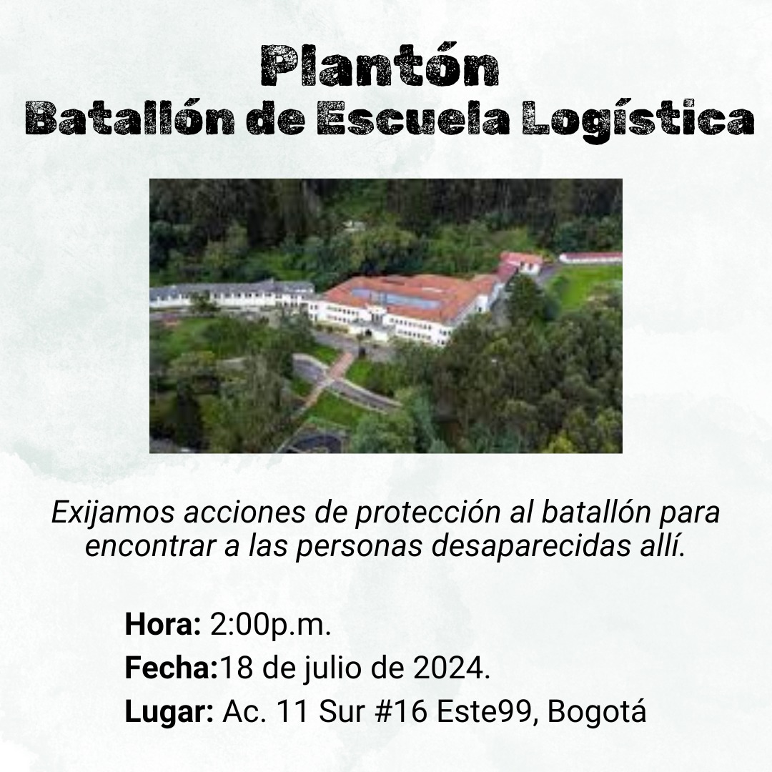 Ccajar's tweet photo. #Atención🚨 ¡Urgen medidas cautelares sobre las instalaciones de la Escuela de Logística del Ejército Nacional, donde posiblemente se encuentran los restos de Pedro Julio Movilla y otras víctimas de desaparición forzada!

Únete a la exigencia ✊🏼 para #ProtegerLaVerdad y para que la familia Movilla Vergara pueda dar un cierre a más de 30 años de búsqueda incesante.