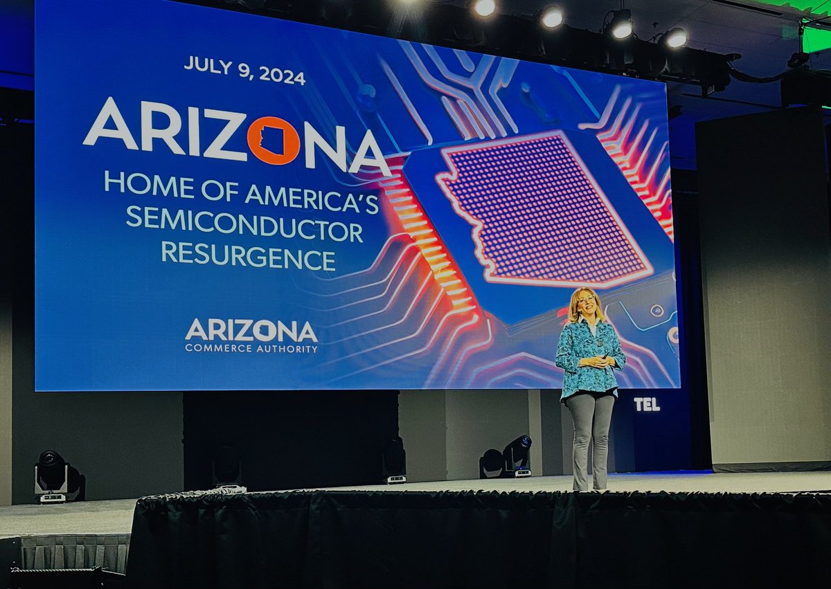 SandraWatsonAZ's tweet image. I'm honored to present at #SEMICONWest about Arizona's nation-leading #semiconductor investments. From leading-edge manufacturing to advanced packaging, R&amp;amp;D, supply chain, equipment, and workforce development, Arizona is leading America's semiconductor resurgence! @SEMIAmericas