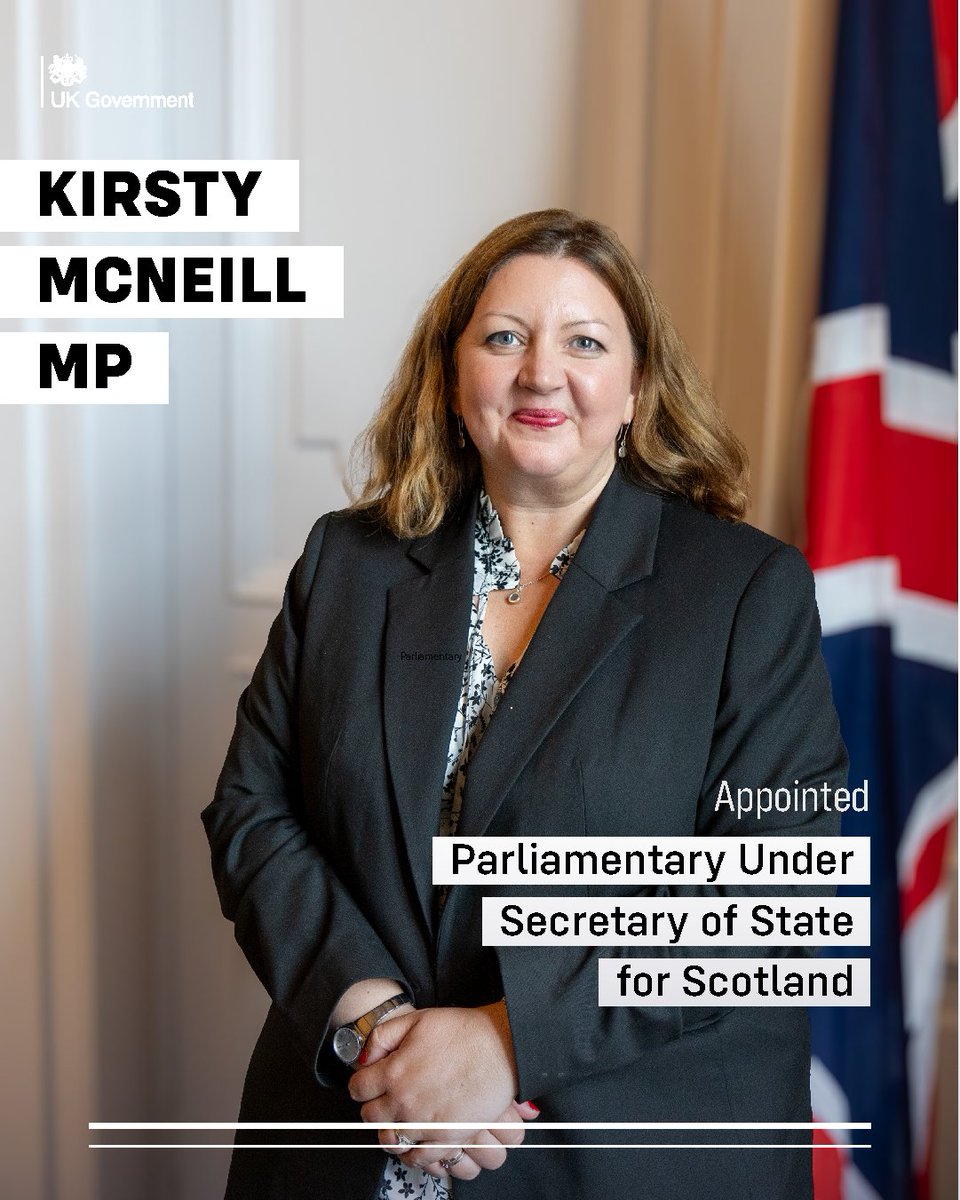 UK Government Scotland (@ukgovscotland) on Twitter photo Kirsty McNeill MP <a href="/kirstyjmcneill/">Kirsty McNeill MP</a> has been appointed as a Parliamentary Under-Secretary of State in the Scotland Office. Kirsty McNeill MP <a href="/kirstyjmcneill/">Kirsty McNeill MP</a> has been appointed as a Parliamentary Under-Secretary of State in the Scotland Office.