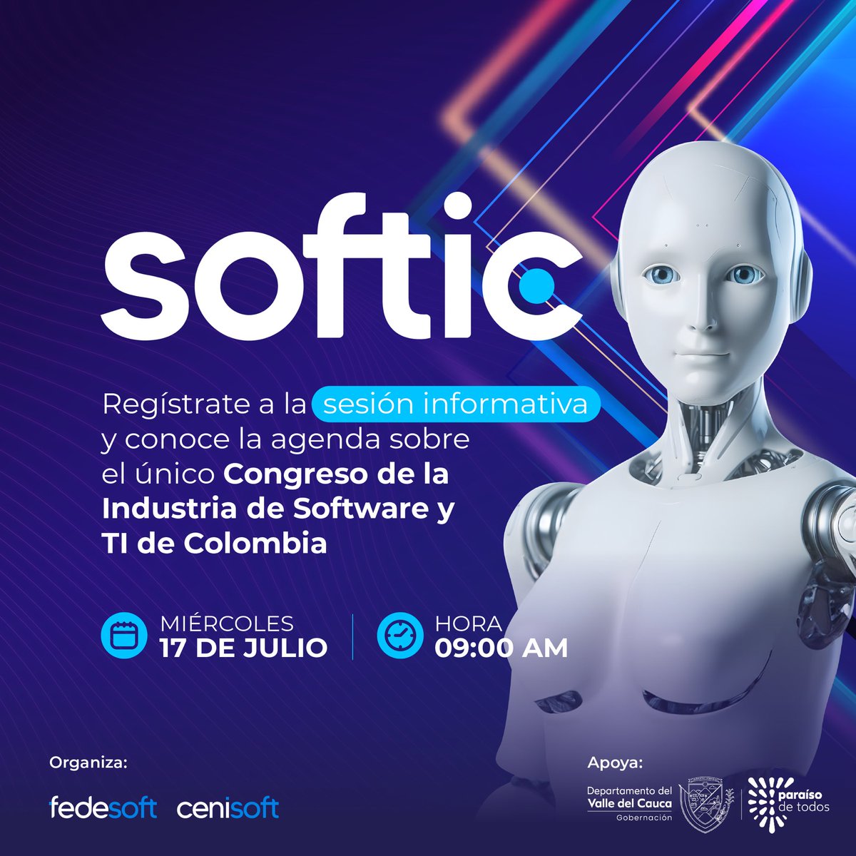 FedesoftCol's tweet photo. ¿Creías saber todo sobre #Softic? 🤔
Este año entenderás el verdadero significado de #TransformaciónDigital, no importa cual sea el sector de tu empresa, tienes que ser parte de #Softic2024.
Ven a la sesión informativa
🗓️Miércoles 17 de julio.
⏰9:00am
🔗 https://t.co/jVFttmlmAE https://t.co/SJnUpiewEY