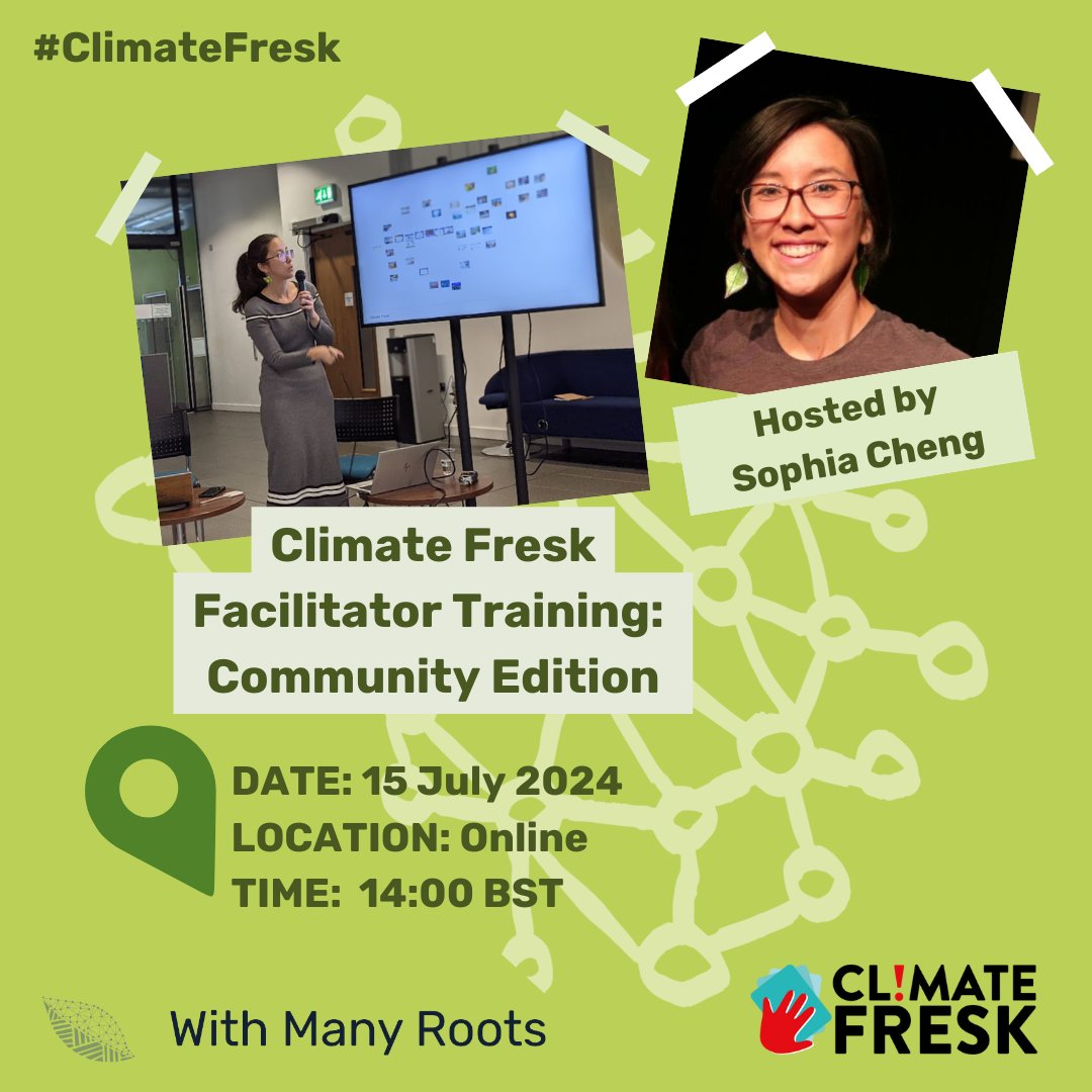 Attended a Climate Fresk? Ready to take the next step?

This month With Many Roots is running an online Climate Fresk, where we will enrole you into the next generation of facilitators - and climate leaders.

Interested? Follow the link in our bio.

#climatefresk #climateleader