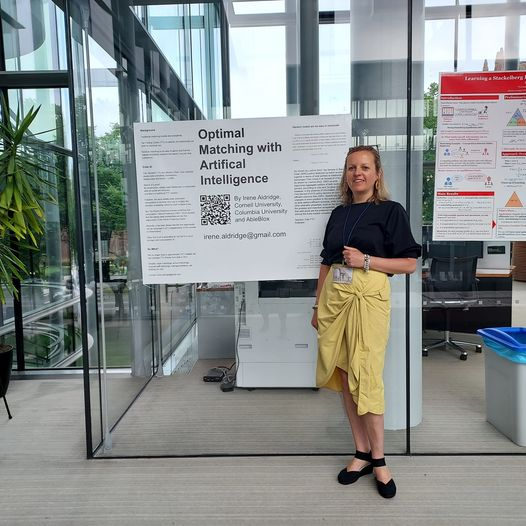 irenealdridge's tweet image. Super fun and educational to present my poster on optimal #matching at the #Economics and #Computation at @Yale #fintwit #marketdesign