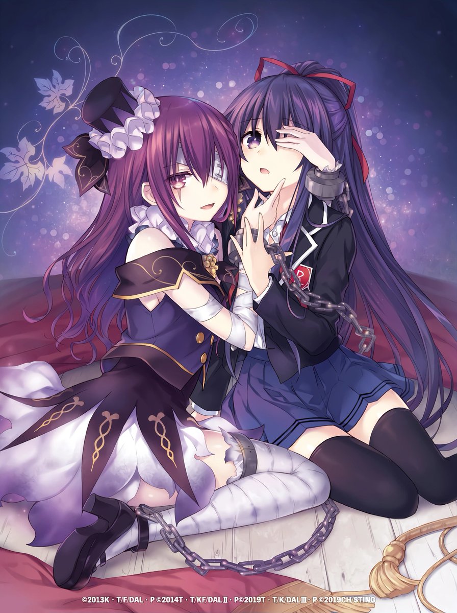 //Finished reading a fan-translation of the last Date a Live Visual Novel: Ren Dystopia!

This game takes place in between DaL Volume 11: Devil Tobiichi and 12: Disaster Itsuka. Featuring our brand new 𝘈𝘯𝘵𝘢𝘨𝘰𝘯𝘪𝘴𝘵 Ren!