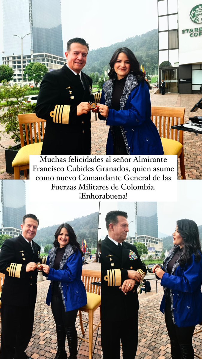 Extendemos nuestras felicitaciones y bendiciones al señor Almirante Francisco Cubides Granados quien asume como nuevo Comandante General de las Fuerzas Militares de Colombia. ¡Enhorabuena! <a href="/fcubidesg/">Almirante Francisco Cubides G.</a>