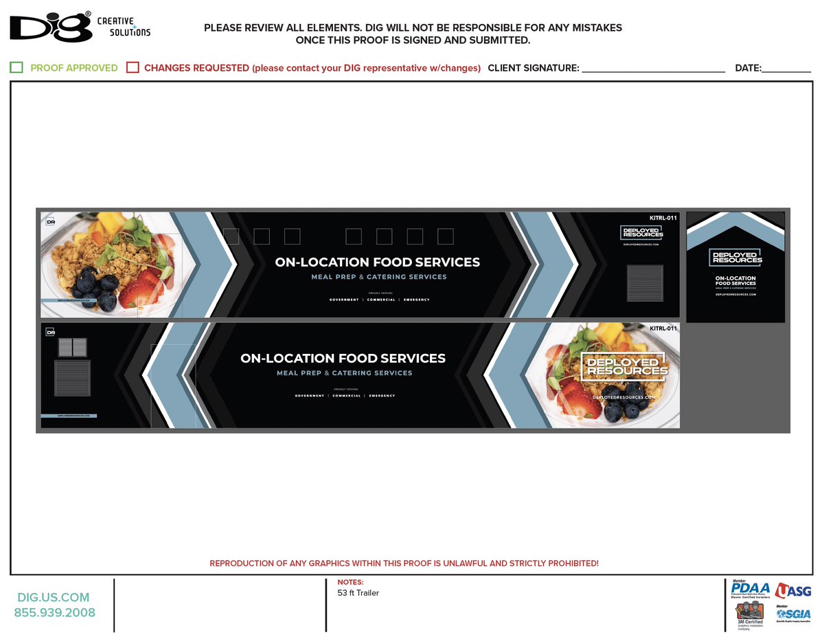 digginus's tweet image. Making your imagination become a reality!! 💡
Removed and installed new full wraps on these 40' and 53' trailers for Deployed Resources. 

#trailerwrap  #arlon #branded #vinylgraphics #fullwrap