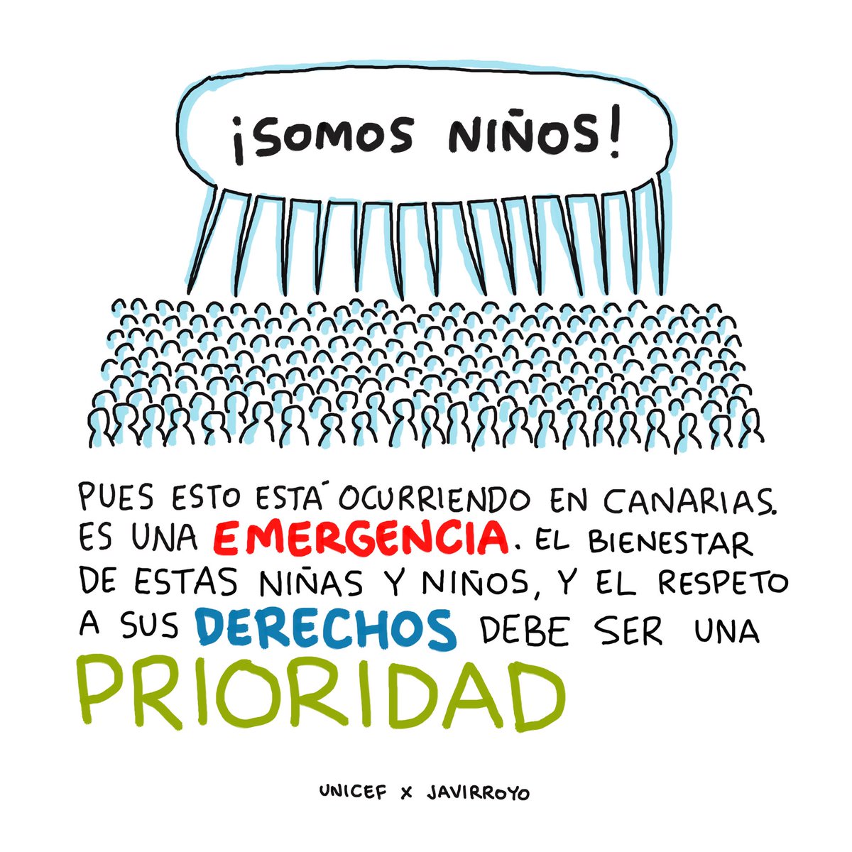 javirroyo's tweet photo. La situación de los niños y niñas que han llegado solos a Canarias es inadmisible.  Estamos siguiendo el día a día de estos niños y niñas que llegan solos a nuestra frontera Sur, especialmente en Canarias, y trabajando para que se garanticen sus derechos. 

@unicef_es #javirroyo https://t.co/X3n61HLls7