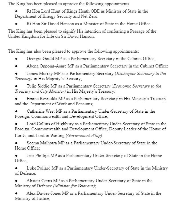 Lord Hanson of Flint Labour Peer & Minister tweet media