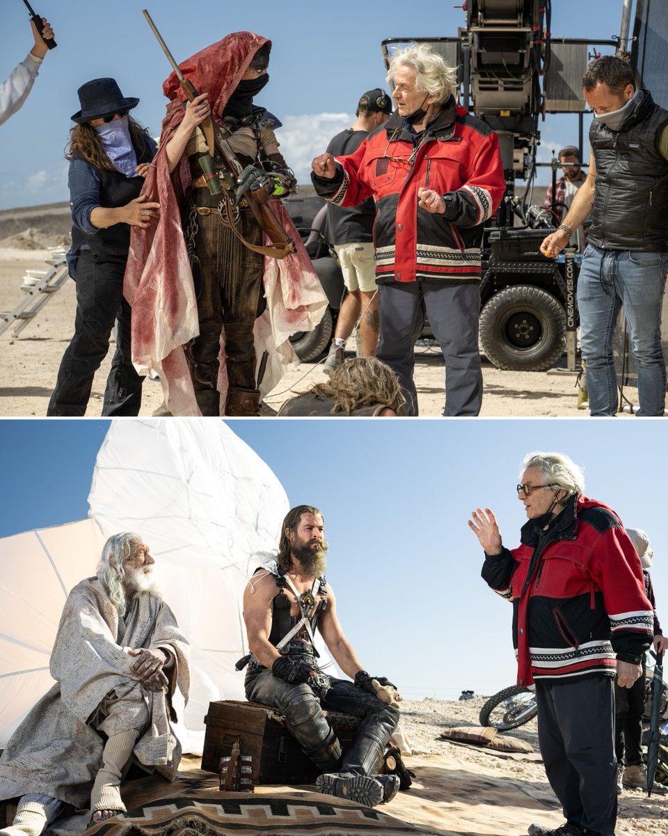 George Miller on the set of #Furiosa: A Mad Max Saga with Anya Taylor-Joy &amp; Chris Hemsworth 🎥 

Buy or Rent the Home Premiere now!
