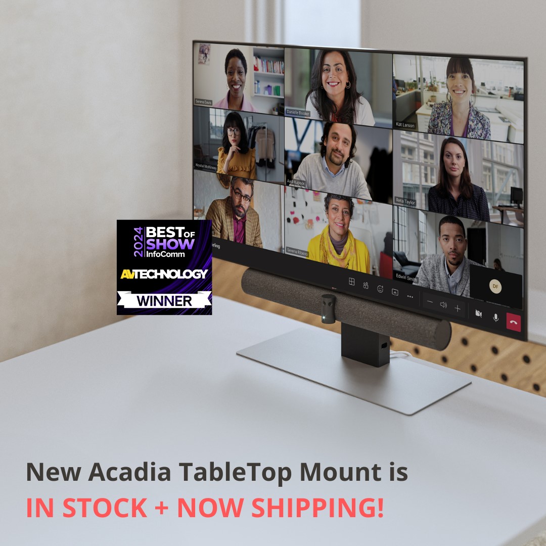 SalamanderD's tweet image. 👀 In Stock + Now Shipping! #avpros and #avtweeps be among the first to get your hands on the new #AcadiaTabletop. Best of Show at InfoComm, it&apos;s the express way to deploy conferencing and video meeting systems! No construction.  

#videoconferencing #ucc #salamanderdesigns
