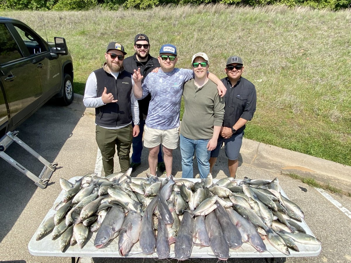 Lake Ray Roberts last year for birthday. Sandbags and Cats #fishinglife