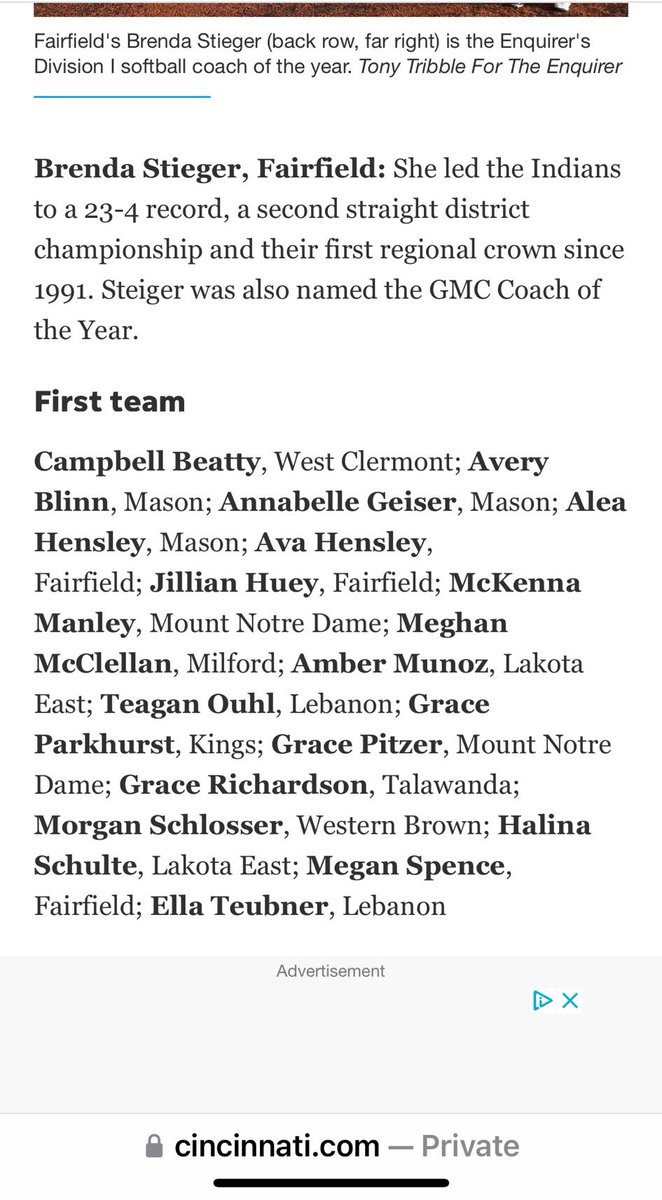 Jillian Huey (@jillianh_00) on Twitter photo Honored to have made First team All-City along with <a href="/_megspence/">Megan Spence 2025</a> and <a href="/avahensley_2025/">Ava Hensley</a>! Congratulations to Coach Stieger for earning Coach of the Year as well. <a href="/SoftballRio/">RioGrandeSoftball</a> <a href="/FairfieldSB/">FairfieldSB</a> Honored to have made First team All-City along with <a href="/_megspence/">Megan Spence 2025</a> and <a href="/avahensley_2025/">Ava Hensley</a>! Congratulations to Coach Stieger for earning Coach of the Year as well. <a href="/SoftballRio/">RioGrandeSoftball</a> <a href="/FairfieldSB/">FairfieldSB</a>