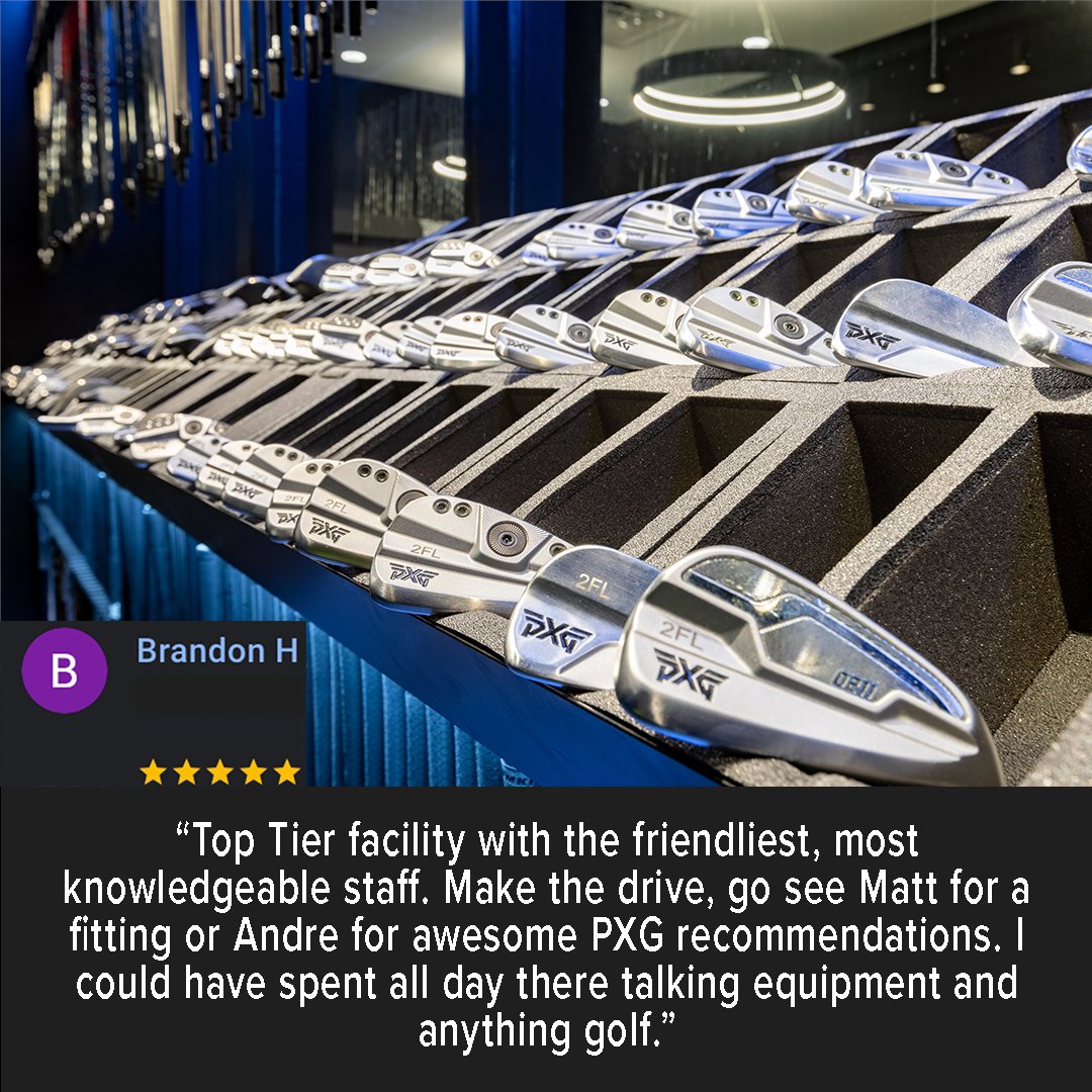 pxg's tweet photo. Our #PXGTroops really know how to make us blush with their reviews π€
Read some of our favorite opinions from our golfers out at our #PXG Atlanta store.
Have you ever visited one of our retail locations? Find one near you: https://t.co/c4Di7Sp1uB
#PXG #GolfAtlanta https://t.co/rlTxmHhp6B