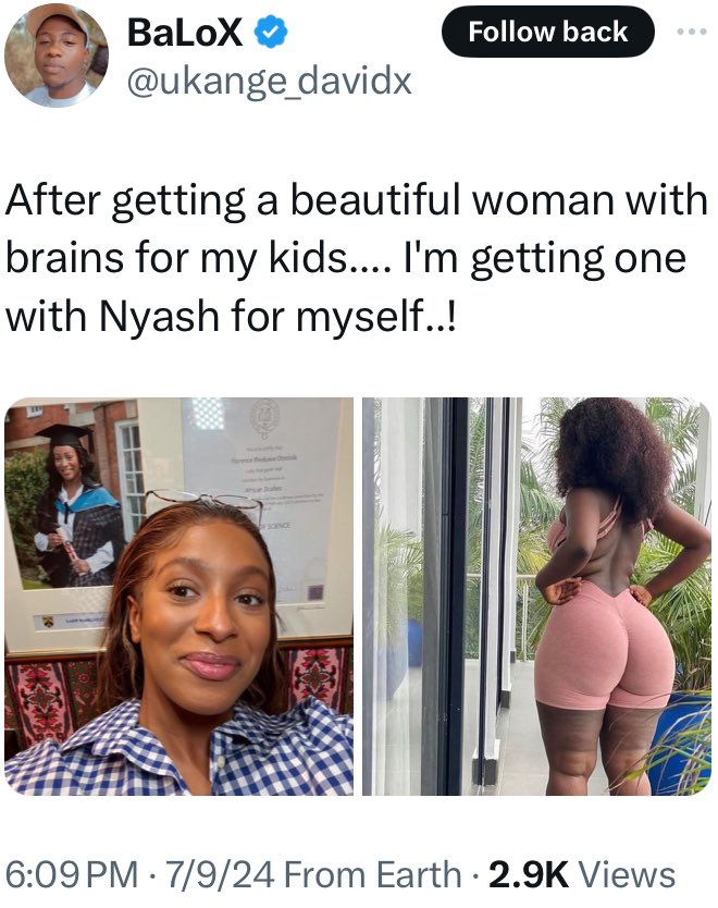 instablog9ja's tweet photo. What do men want? 🥹 https://t.co/J4u3uTPoTa