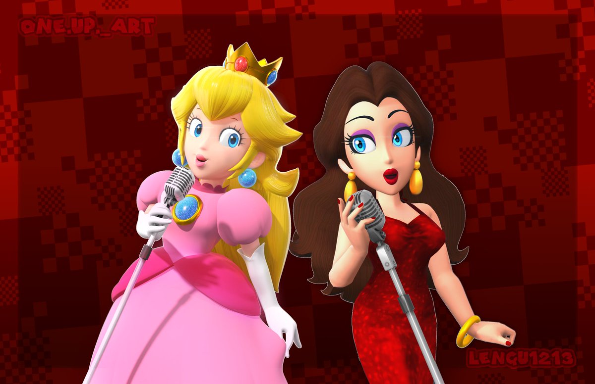 Pretty girls can sing 💖❤️

Collabed with <a href="/Lengu1213/">Starbush</a> and I'm OBSESSED with the result ✨

#mario #supermario #supermariobros #peach #princesspeach #pauline #mayorpauline #art #3dart #render #blender
