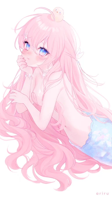 hallo im ariru ! i love soft character design and pastel colors #PortfolioDay 