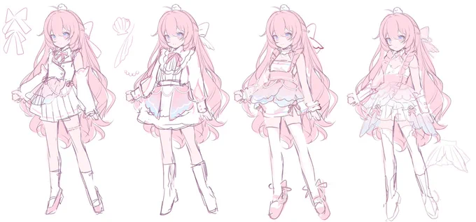 hallo im ariru ! i love soft character design and pastel colors #PortfolioDay 