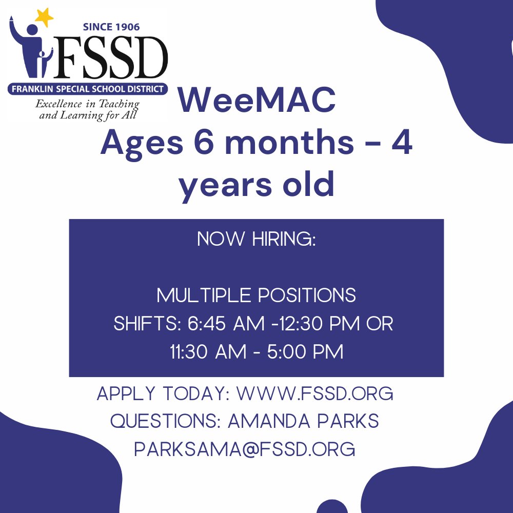 Franklin Special District Jobs tweet media