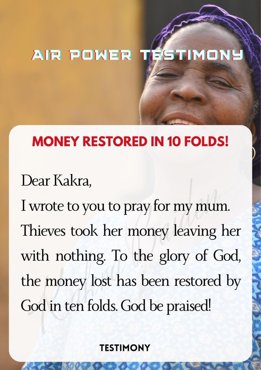 ProphetKakraB's tweet photo. May God restore all you’ve lost in multiple folds in Jesus name!
#kakrabaiden #testimomy #testify #daily #retweet https://t.co/v30cb9oVpL