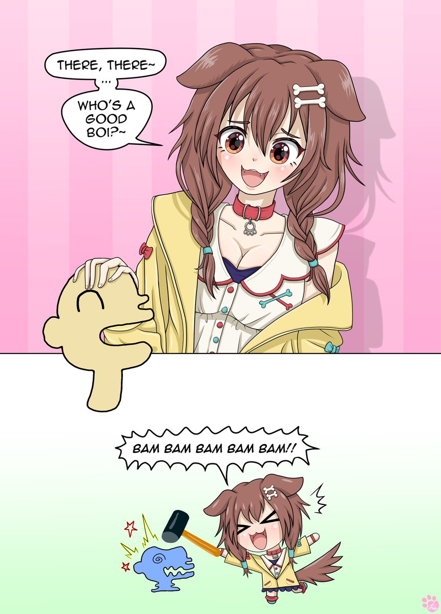 LennonDash's tweet photo. Precious doggo being affectionate in her own unique way ^^.
🐾🦴☝

@inugamikorone
#hololive #fanart #vtuber https://t.co/1ulpQpzaxV