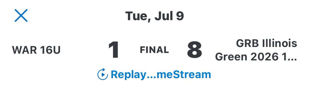 GRB Rays Illinois 2026’s (@grbil2026) on Twitter photo Green Team win <a href="/PerfectGameUSA/">Perfect Game USA</a> WWBA 16u National Championships
@johnnygeisser7 5 innings - 3hits - 1ER - 2Ks
<a href="/Brandon01280357/">Brandon White</a> 1-1 - 💣 - 2RBIs
<a href="/TravisDudycha/">Travis Dudycha (2026)</a> 2-3 - DBL
<a href="/dannyodonneII/">Danny O’Donnell</a> 1-2 - DBL - 1RBI
<a href="/Gschwartz_8/">Gunnar Schwartz</a> 1-3 - DBL
<a href="/Brady_Klepfer_4/">Brady Klepfer</a> 1-3 - DBL - 2RBIs Green Team win <a href="/PerfectGameUSA/">Perfect Game USA</a> WWBA 16u National Championships
@johnnygeisser7 5 innings - 3hits - 1ER - 2Ks
<a href="/Brandon01280357/">Brandon White</a> 1-1 - 💣 - 2RBIs
<a href="/TravisDudycha/">Travis Dudycha (2026)</a> 2-3 - DBL
<a href="/dannyodonneII/">Danny O’Donnell</a> 1-2 - DBL - 1RBI
<a href="/Gschwartz_8/">Gunnar Schwartz</a> 1-3 - DBL
<a href="/Brady_Klepfer_4/">Brady Klepfer</a> 1-3 - DBL - 2RBIs