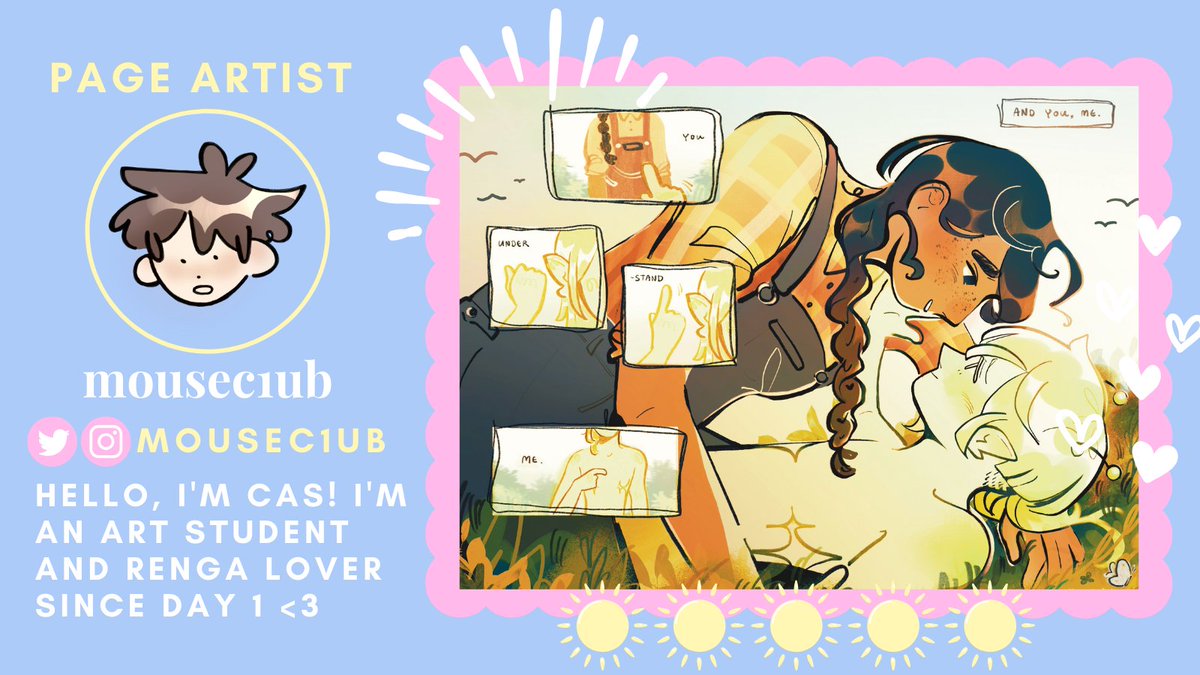 rengasummerzine's tweet photo. 🩷 ARTIST SPOTLIGHT 💛

Our wonderful artist, @mousec1ub, knows just how to bring characters to life and draw us in. There's something so captivating about the moods they create! 🌴💕 https://t.co/yzGKw2uKL4