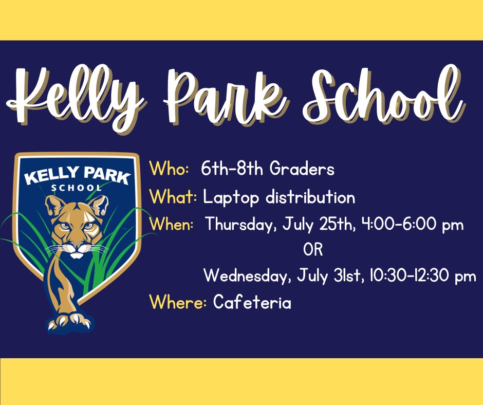 Middle School Laptop Distribution