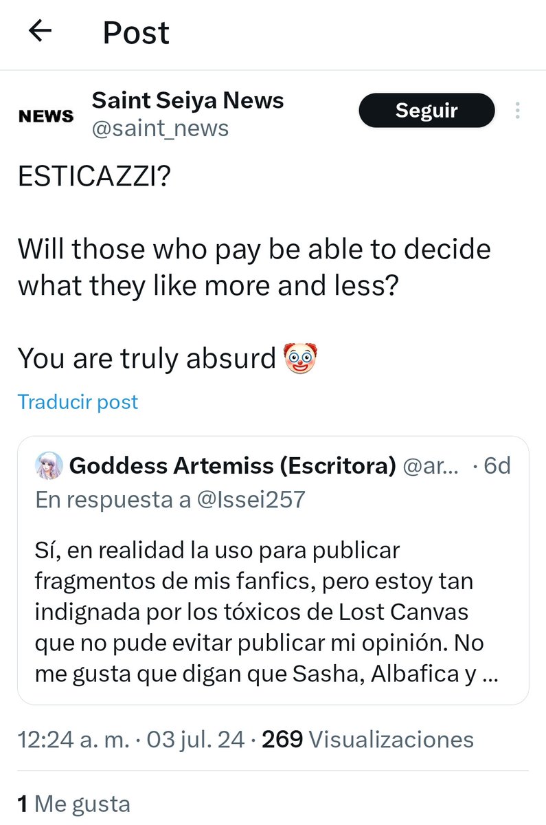 gemart2604's tweet photo. @artemiss_1991 Creo que es porque dijiste algo que no le gustó https://t.co/DrOJO5LogB