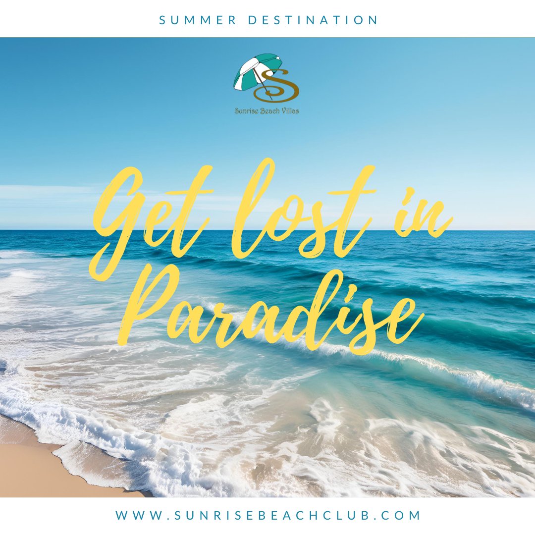 It is never too late to plan a beach vacation; give us a call today to make lasting memories during your stay with us this summer!
#SunriseBeachClub
sunrisebeachclub.com
1(242)363-2234