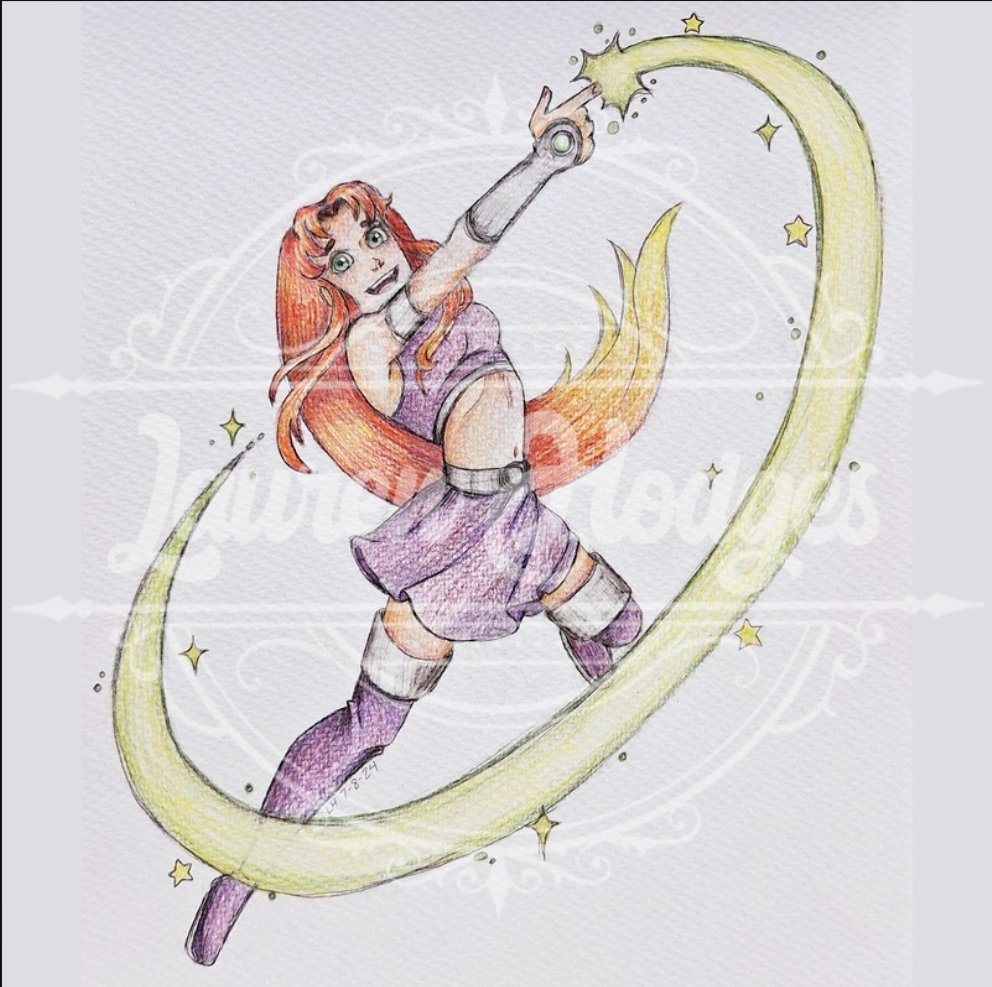 LPatrickArt's tweet photo. #fanart #starfire #teentitans #illustration #doodle #DC_Comics https://t.co/6Bc5ASWssV