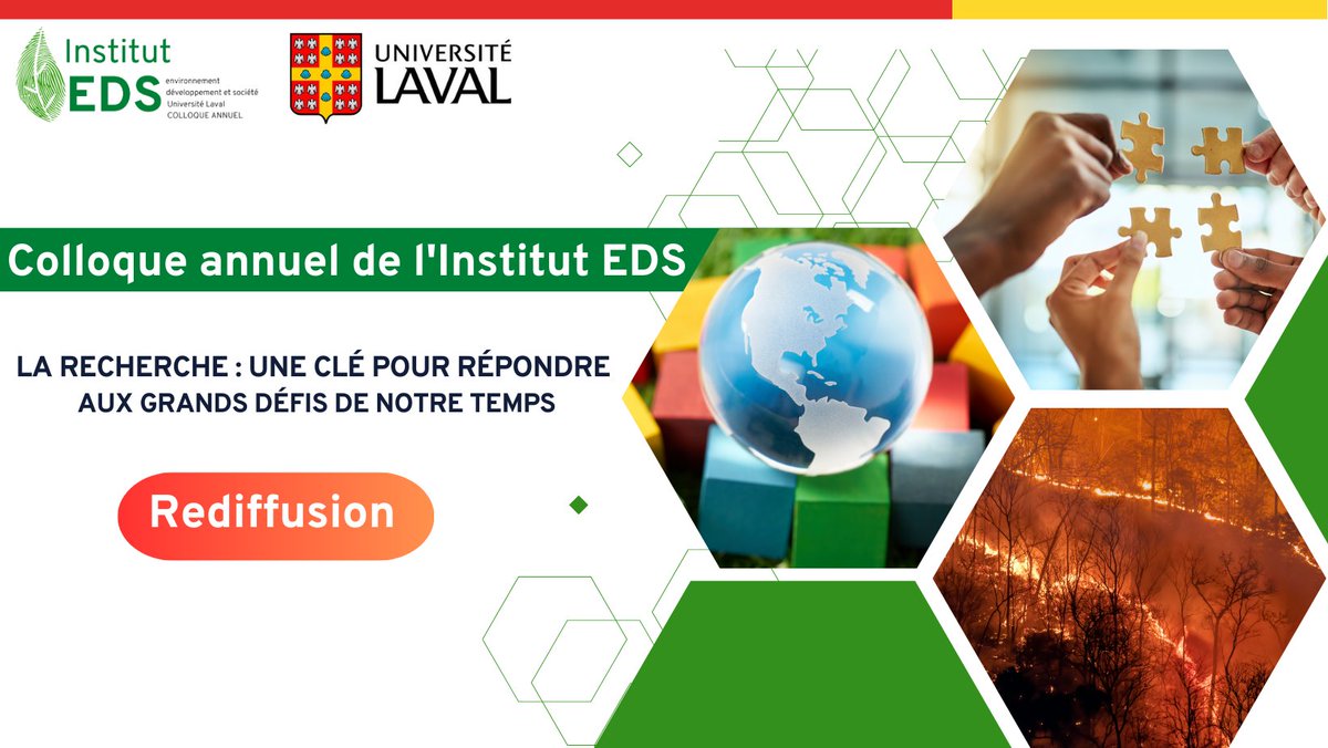 Le 28 mars dernier a eu lieu  le colloque annuel de l'Institut EDS avec des présentations de membres chercheurs et étudiants.
🔥Rediffusion disponible sur YouTube : bit.ly/45XwS2W
👀En savoir plus sur le colloque et découvrir les intervenants : bit.ly/3JFjOox