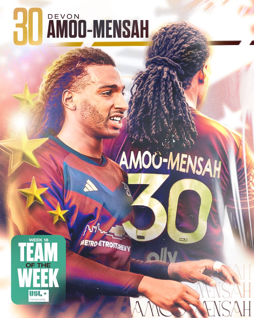 A stellar performance on Saturday earns <a href="/KojoAmoo30/">Devon Amoo-Mensah</a> a spot in the <a href="/USLChampionship/">USL Championship</a> Team of the Week! 

#DCTID