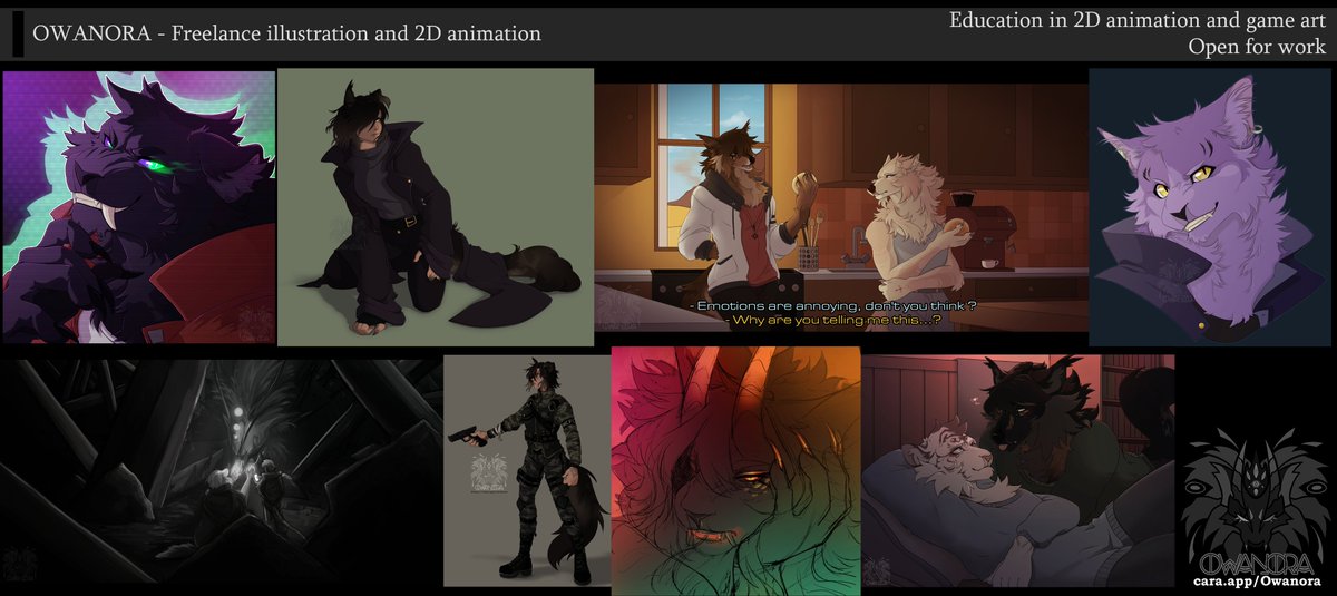 Owanora_'s tweet photo. Here's my contribution to #opentowork #PortfolioDay !
• My post & infos : https://t.co/QvbM9654vJ
• Vgen : https://t.co/z6ju8UXwMa
#ArtistOnTwitter #VGen #Furry #RPG #Illustration #2D #Preprod #Animation #Porfolio #Characterdesign #Design #Anthro #Humanoid #Fantasy #Artfight https://t.co/IrzrlQOL0Q