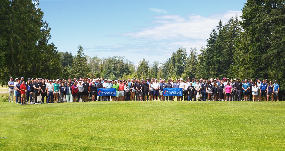 RJCFoundation's tweet photo. On Monday June 24, RJ colleagues in Vancouver stepped outside and into the sunshine to enjoy the 2024 Raymond James Memorial Golf Tournament. Together we raised $26,000 in support of the Raymond James Memorial Fund. 
 #RJCARES https://t.co/m7yOb9zHcK